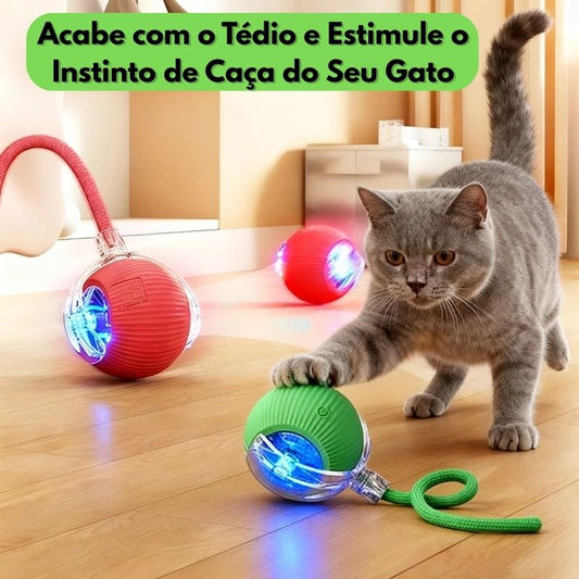 Bola Interativa Elétrica para Gatos com Sensor de Movimento – Dory Pet