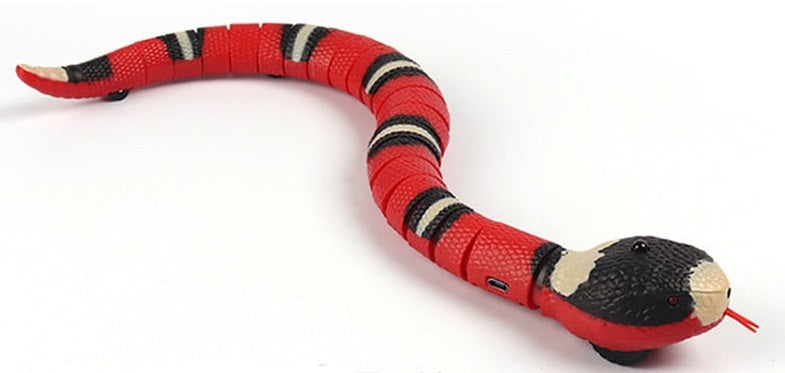 Cobra Inteligente Interativa para Gatos – Brinquedo Recarregável com Movimento Automático
