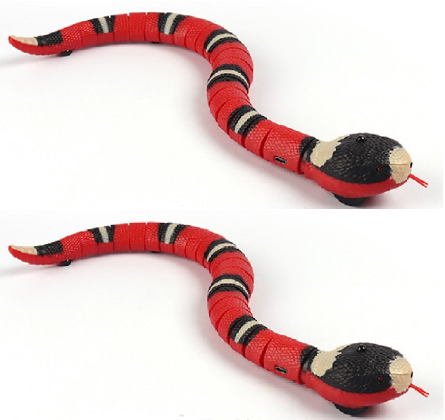 Cobra Inteligente Interativa para Gatos – Brinquedo Recarregável com Movimento Automático