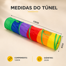 Túnel Interativo Colorido Para Gatos e Pets