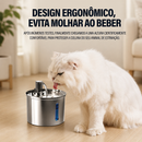 Fonte Automática Silenciosa 3L para Cães e Gatos Inox
