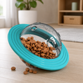 Brinquedo Interativo para Cães com Comedouro Lento e Disco Voador