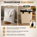 Porta Ração Hermético 35L Mecpet Para Cachorro e Gato com Pá Dosadora
