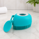 Escova de Banho com Dispenser de Shampoo para Pets