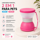Lancheira Portátil 2 em 1 para para Cães e Gatos