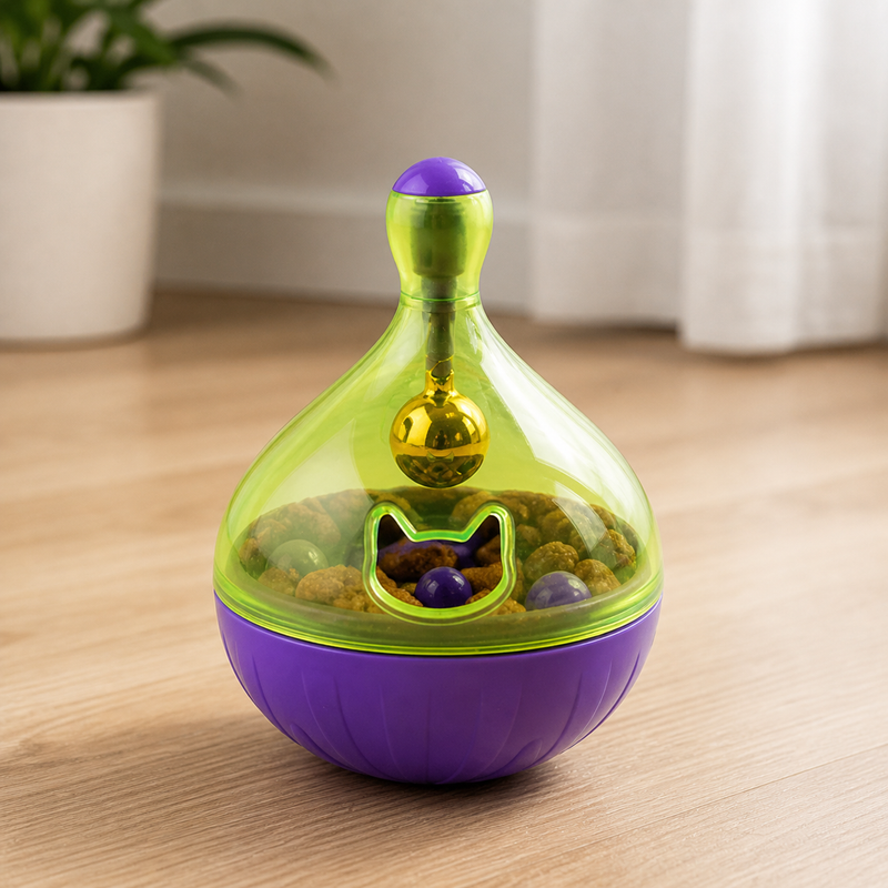 Brinquedo Interativo Dispensador de Ração para Gatos