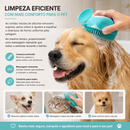 Escova de Banho com Dispenser de Shampoo para Pets