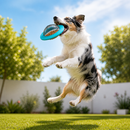 Brinquedo Interativo para Cães com Comedouro Lento e Disco Voador