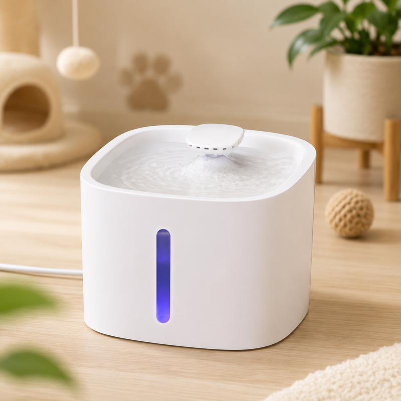 Bebedouro Fonte Automático 3L Com Filtro Para Cães e Gatos