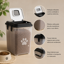 Porta Ração Hermético 35L Mecpet Para Cachorro e Gato com Pá Dosadora
