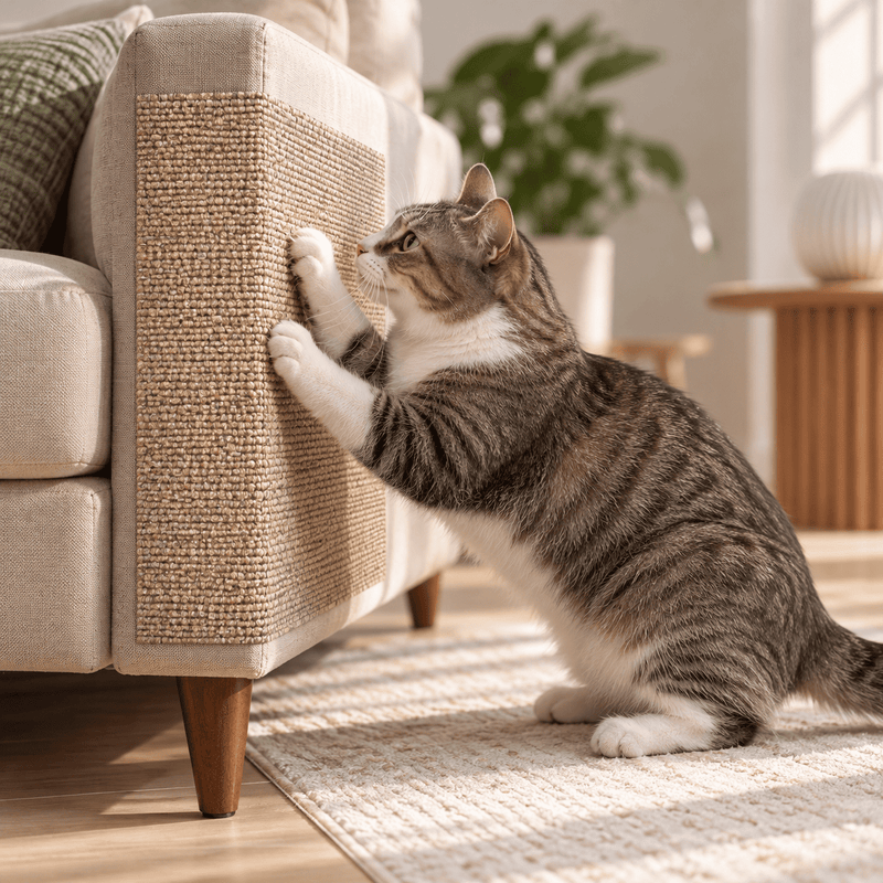 Arranhador Adesivo para Gatos – Proteja Sofás e Móveis