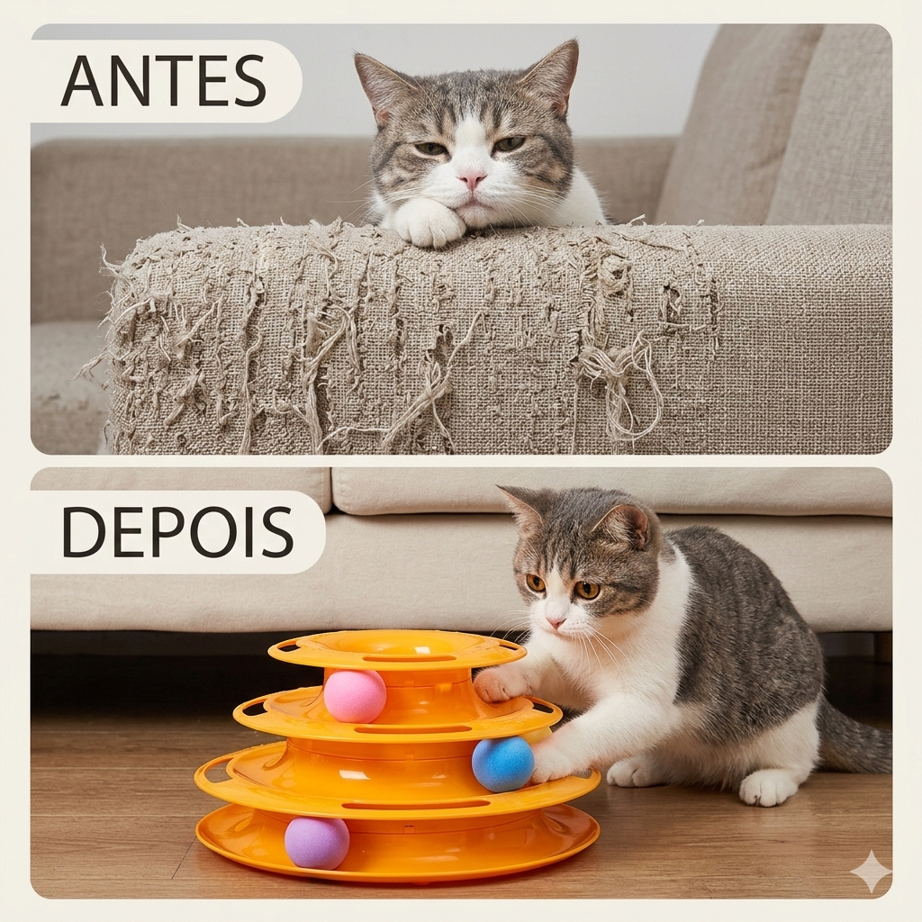 Torre Interativa de Bolinhas | Acabe com o tédio do seu gato