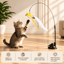 Varinha Interativa para Gatos – Caça Mesmo Quando Você Não Pode Brincar