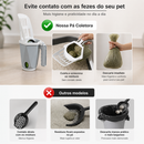 Pá Higiênica para Pet com Dispenser de Sacos
