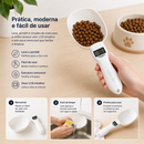 Colher Balança Digital Para Ração com Visor LCD para Cães e Gatos