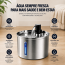Fonte Automática Silenciosa 3L para Cães e Gatos Inox