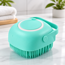 Escova de Banho com Dispenser de Shampoo para Pets