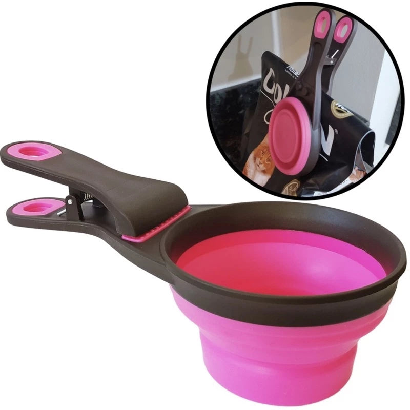 Medidor dosador de Ração Retrátil com Prendedor -Dory Pet