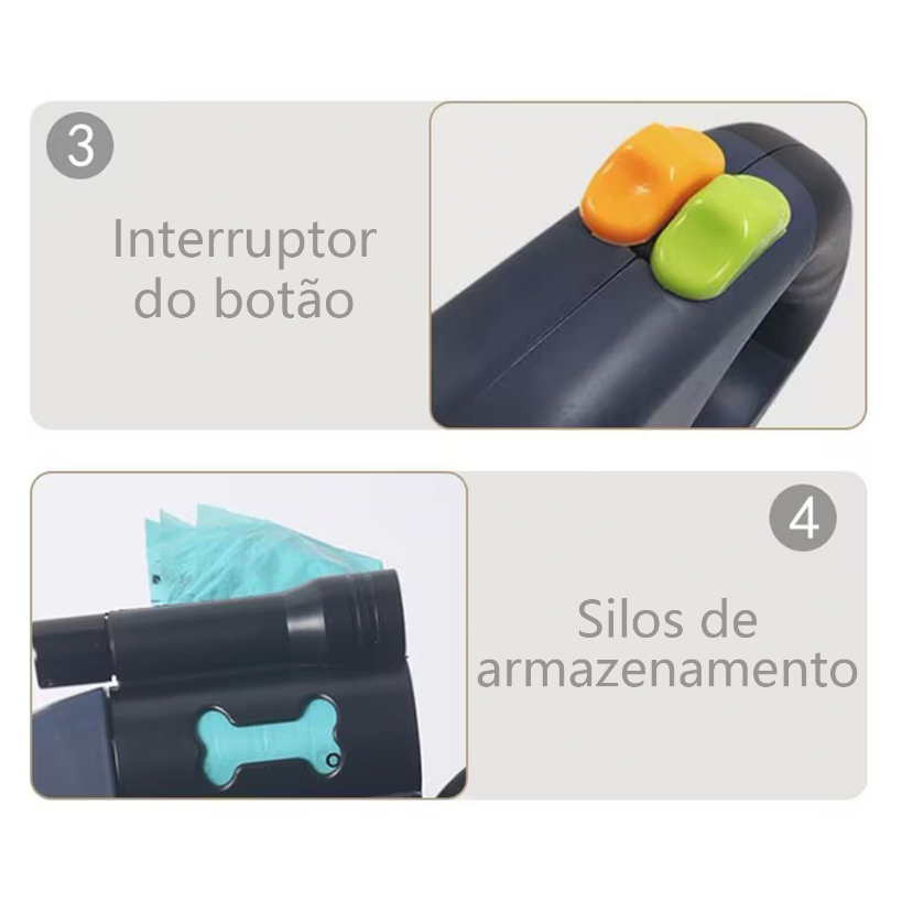 Retráctil Roleta Automática Dupla De Tração 3 Metros Com Botão De Controle Para Regulagem Pet Cachorro Passeio Linha