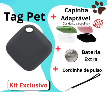 Rastreador Pet com Localização Global – Compatível com iPhone e Android