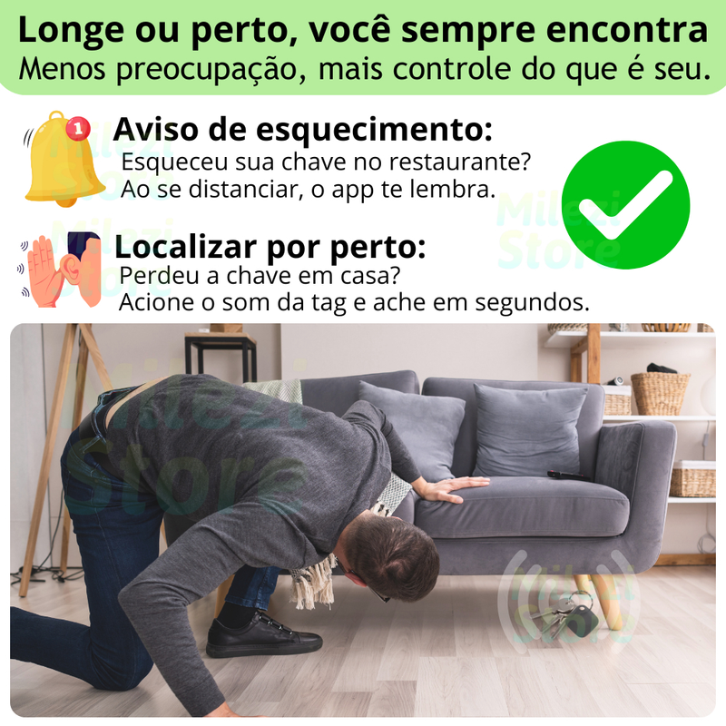 Rastreador Pet com Localização Global – Compatível com iPhone e Android