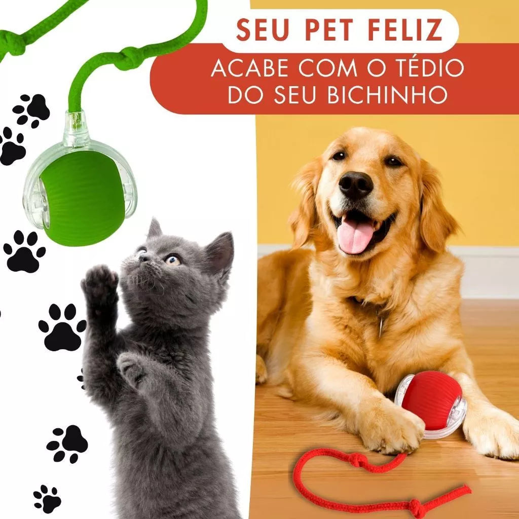 Bola Interativa Elétrica para Gatos com Sensor de Movimento  – Dory Pet
