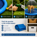 Piscina Inflável para Cachorro com Chafariz
