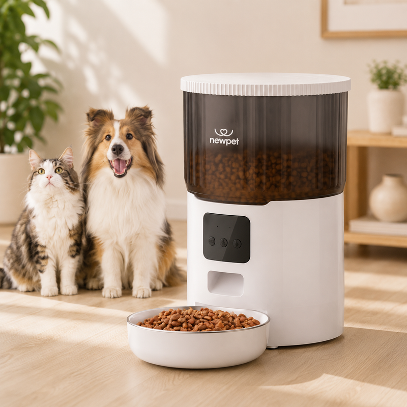 Alimentador Automático Wifi 4L Newpet para Cães e Gatos Bivolt