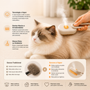 Escova Elétrica a Vapor Para Cães e Gatos