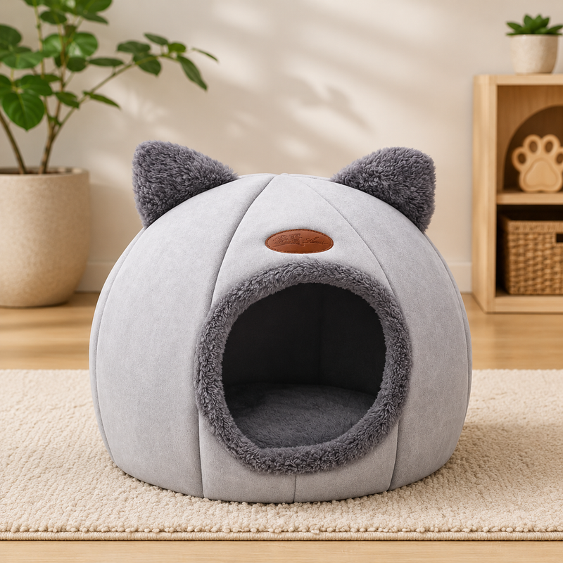 Caminha Iglu Premium Para Gatos e Pets Pequenos