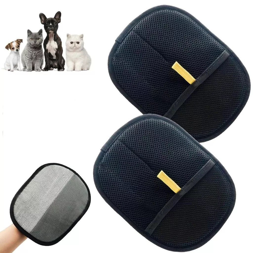 Removedor de pelos de pet; luvas para remoção de pelos com eletricidade estática; escova dupla face; escova para
