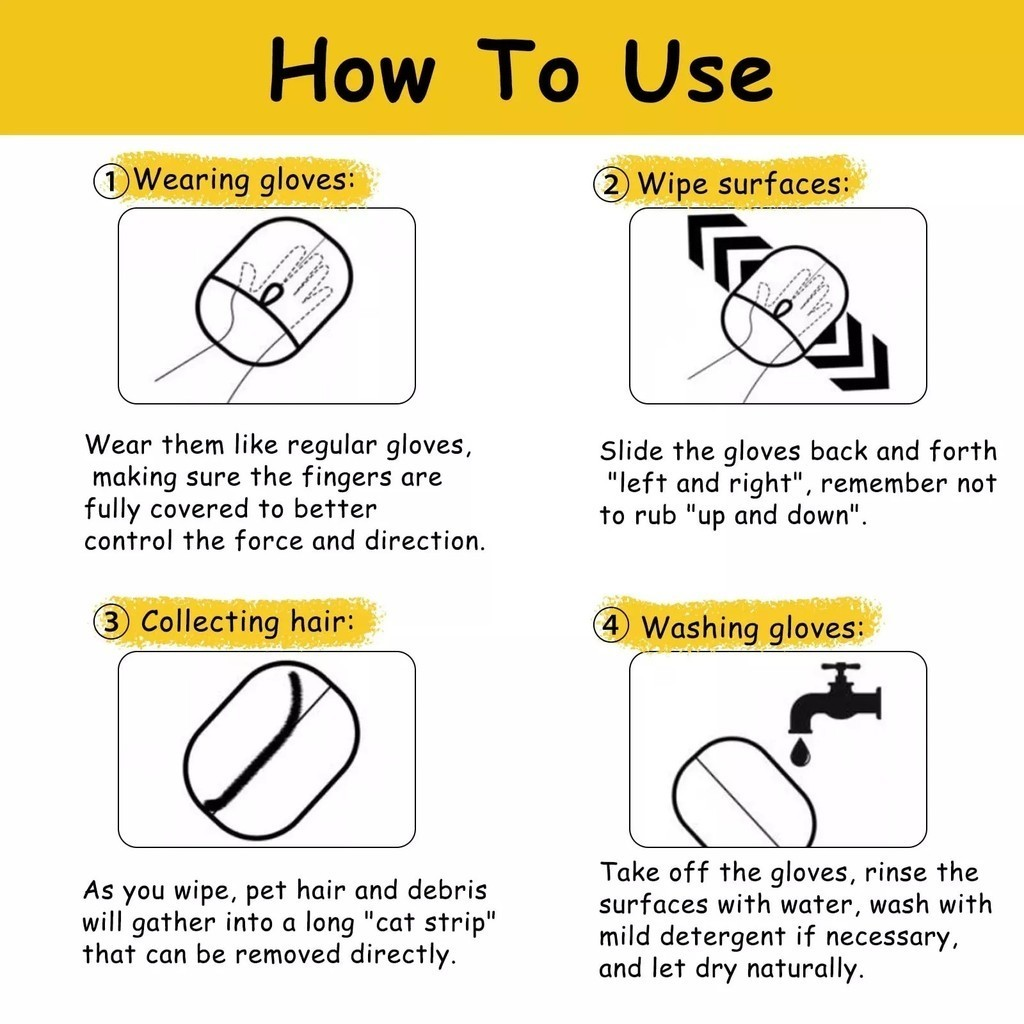 Removedor de pelos de pet; luvas para remoção de pelos com eletricidade estática; escova dupla face; escova para
