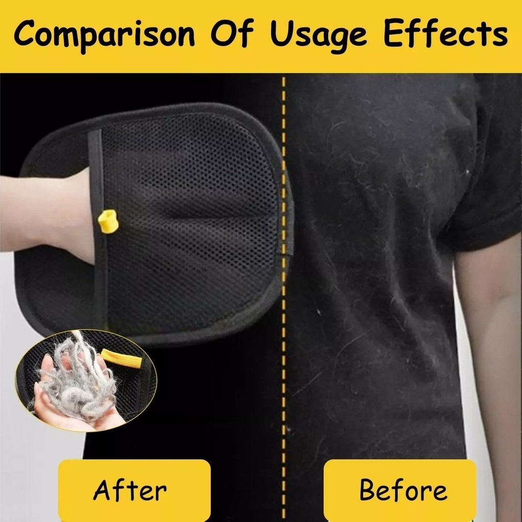 Removedor de pelos de pet; luvas para remoção de pelos com eletricidade estática; escova dupla face; escova para
